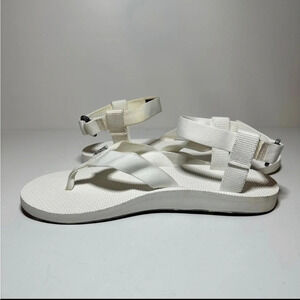 Teva Original Sandals Womens 11 White Marbled Bottoms Ankle Strap (110/Box 14)